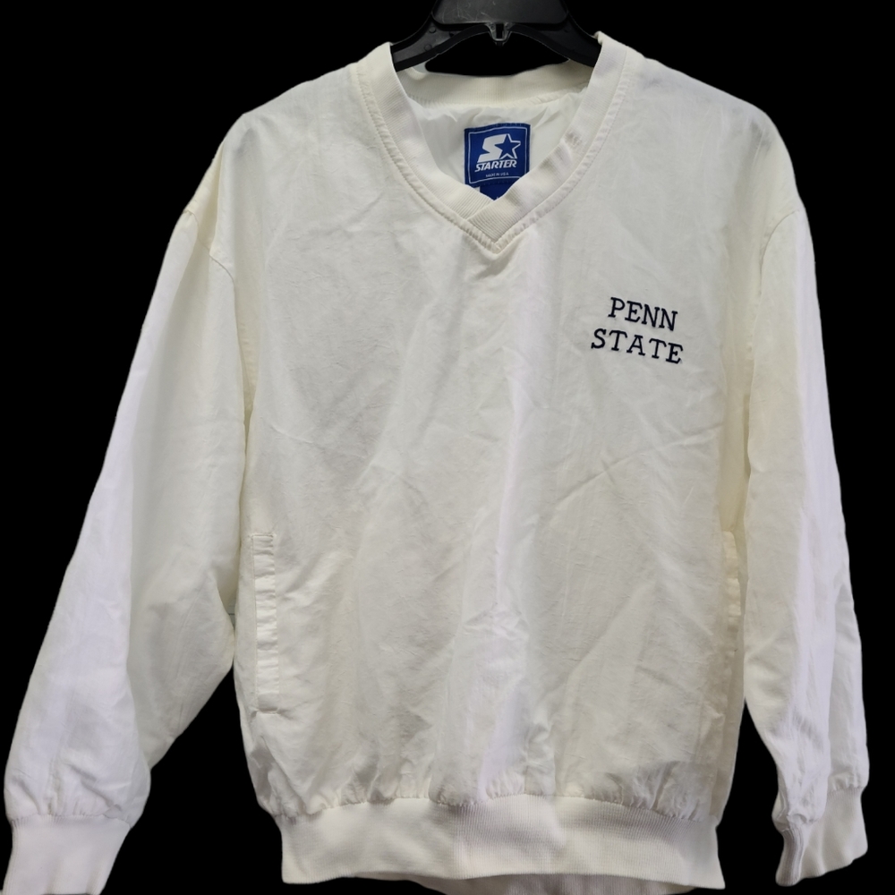 Vintage 90s starter penn state v-neck Windbreaker Size large